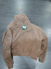 Load image into Gallery viewer, Mocha Sun-dried Rhinestone Hoodie
